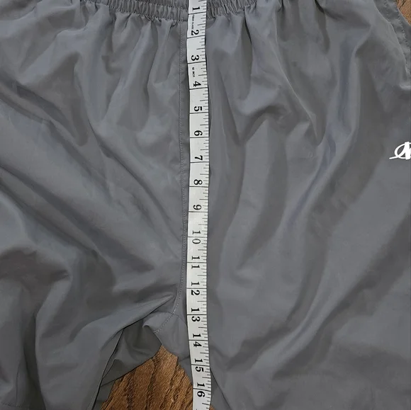 Nordictrack Men's Gray Athletic Wind Pants with Black Stripe. Xl - Picture 9 of 9